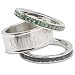 Seattle Mariners Team Logo Crystal Stacked Ring Set Size 6
