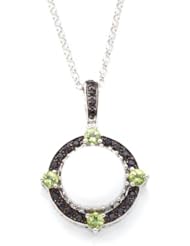 Carlo Viani® White Abalone Pendant in .925 Sterling Silver