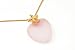 14K Yellow Gold Designer Pendant Necklace with 0.07 cttw. Burnished Diamonds on Starfish and 24.5mm Rose Quartz