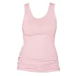 Soft Pink Solid Color Tunic Longer Length Tank shirt tee, 100% Cotton.