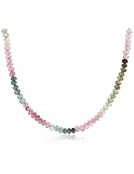 Rondelle with 14k Gold Spring Ring Clasp Necklace, 18"