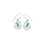 Boma Sterling Silver Turquoise Bird Earrings