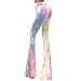 Lisli Women High Waist Printed Wide Leg Pants Casual Long Trousers