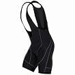 Astek Mens Cycling Premium 14 Panel Padded Bike Black Bibs Shorts -Medium