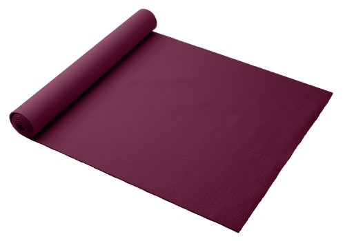 Gaiam 4mm Yoga Mat (Cabernet)