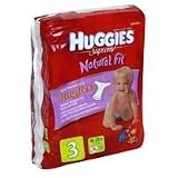 Huggies Supreme Natural Fit Diapers Step 3, Jumbo Pack- 35 / Pack, 4 Packs