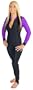 Atlan Black/Purple Lycra Dive Skin