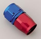 Earl's 300104 Auto-Fit Blue and Red Anodized Aluminum Straight -4AN Hose End