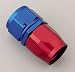 Earl's 300104 Auto-Fit Blue and Red Anodized Aluminum Straight -4AN Hose End