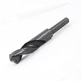 uxcell ツイストドリルビット　 HSS　ブラックグレー　202g　12.7mm　掘削穴ツール　１個入り