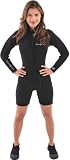 31y%2BTgVmUsL. SL160  NeoSport Wetsuits Womens Premium Neoprene 3mm Step In Jacket,All Black,4