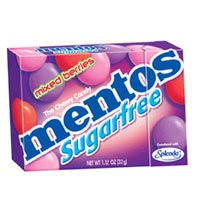 Mentos Sugar Free Chewy Candy with Mixed Berries - 12 Ct by VAN MELLE.