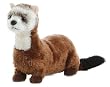 Sable Ferret Plush from the Aurora Mini Flopsie Collection, 8"