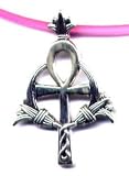 16 Pink Ankh Necklace Sterling Silver Jewelry Gift Boxed