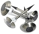 Four Piece Stainless Steel Solar Light Set