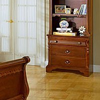 Homelegance 823-15 Orleans Bachelor Chest Nightstand, Cherry