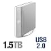 Seagate ST315005FDA2E1-RK FreeAgent Desk 1.5 TB USB 2.0 External Hard Drive (Silver)