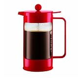 Bodum Bean 8-Cup French Press Coffee Maker, Red