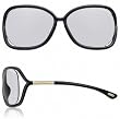 TOM FORD RAQUEL TF76 B5 BLACK FRAME SMOKE LENS SUNGLASSES.