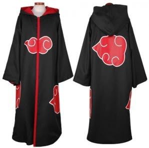 Naruto Akatsuki Members Costume Cloak for cosplay,Size M
