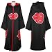 Japanese Anime costumes cosplay costumes NARUTO Akatsuki Ninja Uniform / Cloak Size S