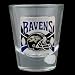 Baltimore Ravens Round NFL Shooter Glass
