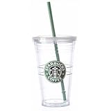 Starbucks 16 Ounce Clear Acrylic Insulated Tumbler (Grande To-Go Cup)