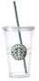 Starbucks 16 Ounce Clear Acrylic Insulated Tumbler (Grande To-Go Cup)