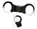 Rigid Handcuffs Aluminum Handcuffs, Rigid, Black