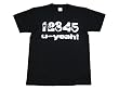 ももクロファン モノノフの普段着 うーいぇい！ Tシャツ ブラック 黒