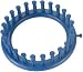 Knifty Knitter Small Round Loom w/Hook & Pick Tool: Blue 4-3/4" Diameter