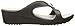 crocs Women's Sanrah Beaded Wedge, Black/Platinum, 9 M US