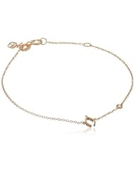 Shy by Sydney Evan Wishbone Bracelet with Diamond Bezel, 6.25"+Extender 0.50"
