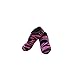 Nufoot Mary Janes Indoor Womens Shoes Slipper, Pink Zebra, Large