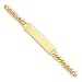 Jewelry : 8.25in Gold-plated Large Polished ID Bracelet