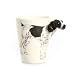 German Short Hair Pointer 3D Ceramic Mug - Black & White