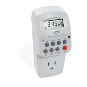 Indoor Electronic Programmable Plug-In Timer with Front LCD (High Wattage)