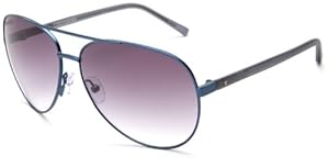 Converse Backstage Opening Band Aviator Sunglasses,Blue Frame/Grey Gradient Lens,One Size