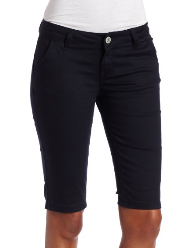 Southpole Juniors Basic Uniform Flat Front Bermuda Shorts