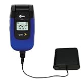 Emergency AA Battery Charge Extender for the LG LX150 - Gomadic Brand w/ TipExchange Technology
