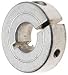 Aluminum Shaft Collar, 1 Pc Clamp Type, 3/8 B x 13/16 OD x 5/16 W, 6-32 Clamp Screw