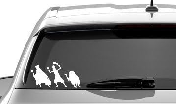 Haunted Mansion Ghosts Disney World Car Laptop Tablet Vinyl Sticker Decal (White)