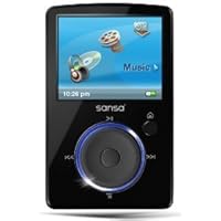 Sandisk 2GB Sansa Fuze MP3 Black Bundle (SDMX14R-002GK-A57/A70) w/ Sandisk microSD 1GB Card