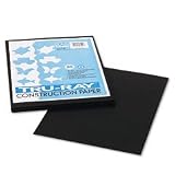 Riverside Paper Tru-Ray(R) Construction Paper, 9in. x 12in., Black
