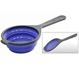 Chefn COL-542HB Sleekstor Small Collapsible Scoop Colander, Huckleberry