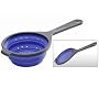 Chef'n COL-542HB Sleekstor Small Collapsible Scoop Colander, Huckleberry