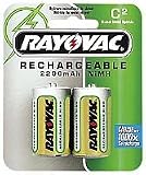 Rayovac NM714-2 Rechargeable NiMH C Batteries (Two-pack)