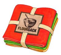Childrens Toyshop  Kitchen & Housewares : Flour Sack Towels (Set of 3)