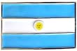 Mens ARGENTINA FLAG Punk Rock Metal Belt Buckle