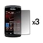 3 Pack of Premium Reusable LCD Screen Protectors for Blackberry Storm 2 9550